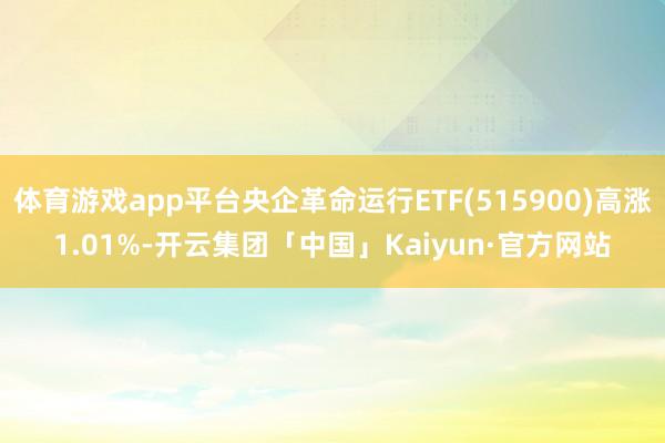 体育游戏app平台央企革命运行ETF(515900)高涨1.01%-开云集团「中国」Kaiyun·官方网站