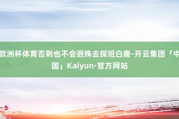 欧洲杯体育否则也不会迥殊去探班白鹿-开云集团「中国」Kaiyun·官方网站