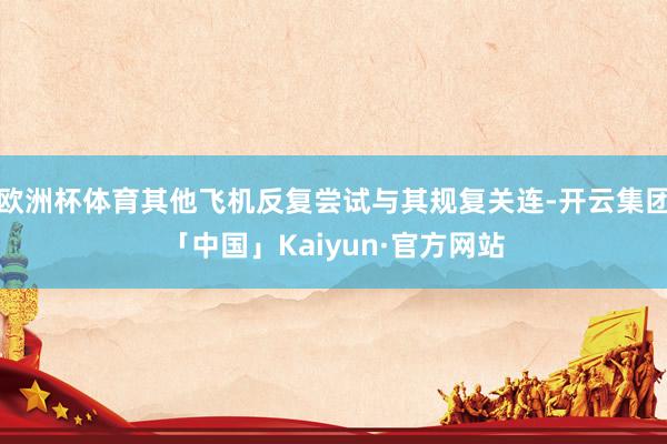 欧洲杯体育其他飞机反复尝试与其规复关连-开云集团「中国」Kaiyun·官方网站