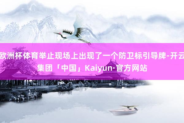 欧洲杯体育举止现场上出现了一个防卫标引导牌-开云集团「中国」Kaiyun·官方网站